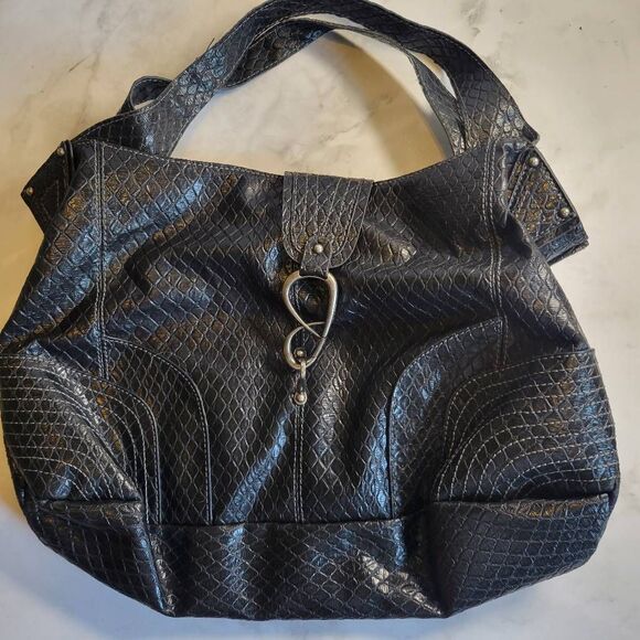 Jessica Simpson Black Slouchy Hobo Shoulder Bag - Picture 1 of 8